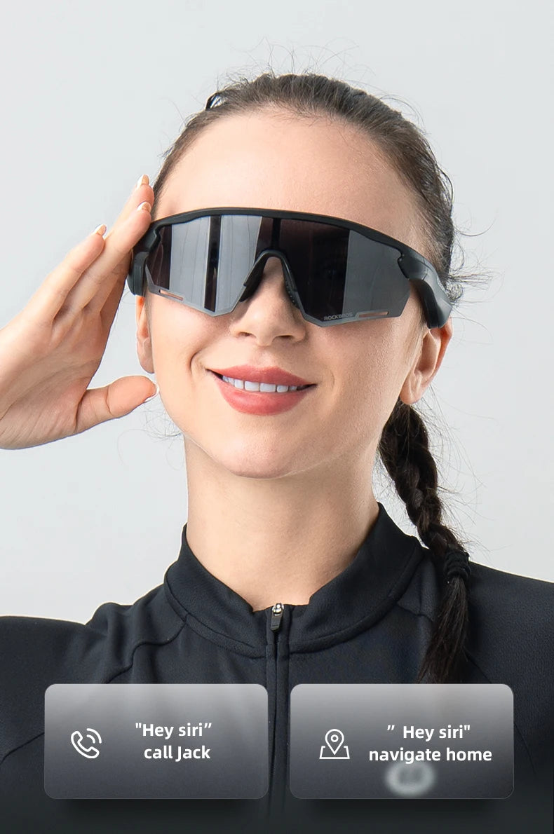 RideTune Pro – Bluetooth Cycling Sunglasses with Polarised UV400 Lenses