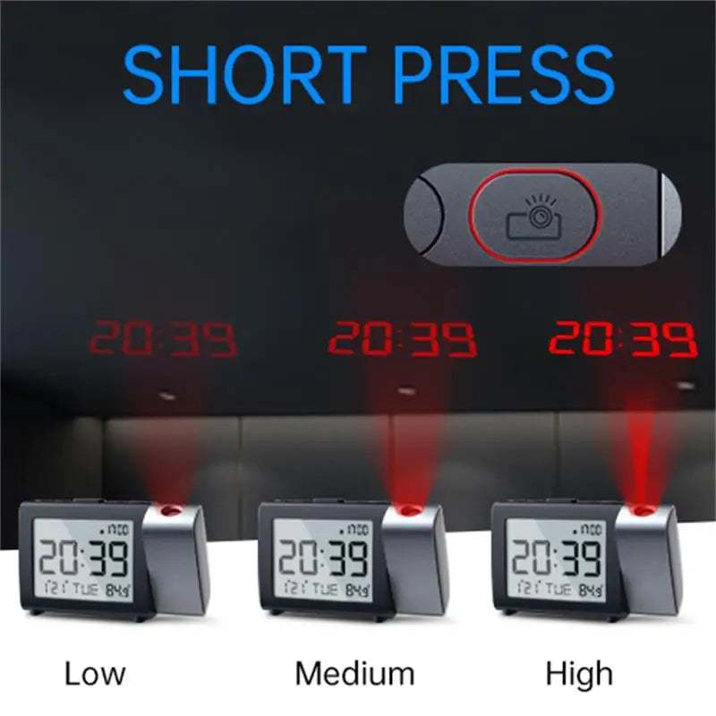 ProTime Glow – LED Projection Alarm Clock for Modern Bedrooms