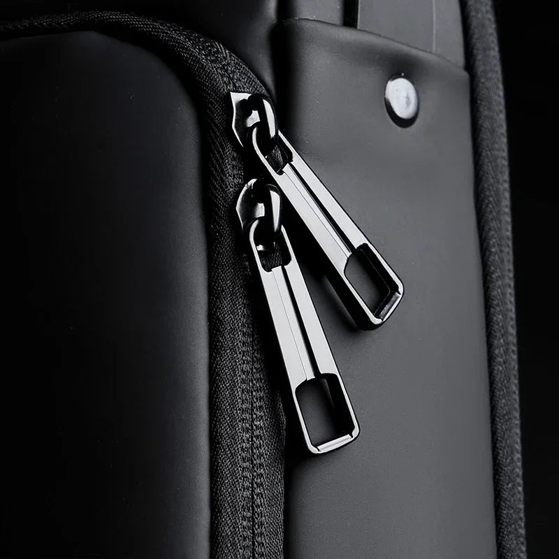 CityShield Luxury Crossbody – Multifunction Chest Bag with USB Port