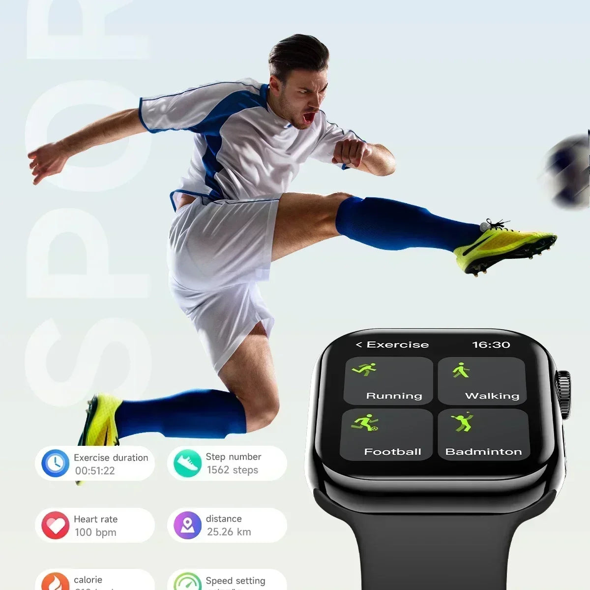 2025 Series 10 AquaLink GPS Smartwatch – NFC, Waterproof, for iPhone & Android