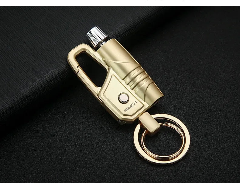 FlameMate Multi-Function Keychain Lighter – Windproof, Refillable & Durable