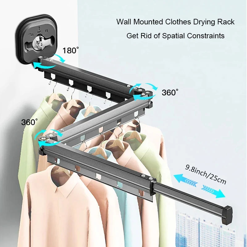 DryFold Wall-Mounted Laundry Rack