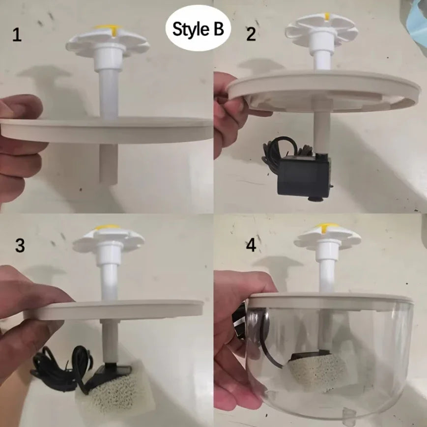 AquaWhisker 1.2L Pet Drinking Fountain – Ultra-Quiet, USB & Filtered