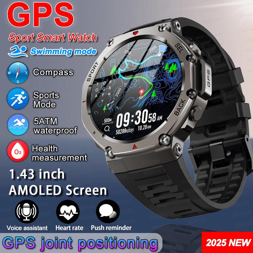 IronPeak Ultra GPS Watch – Military-Style, Dual-Band GNSS, 5 ATM