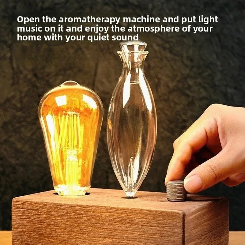 Vintage Glass Essential Oil Diffuser – Ultrasonic Cold Mist