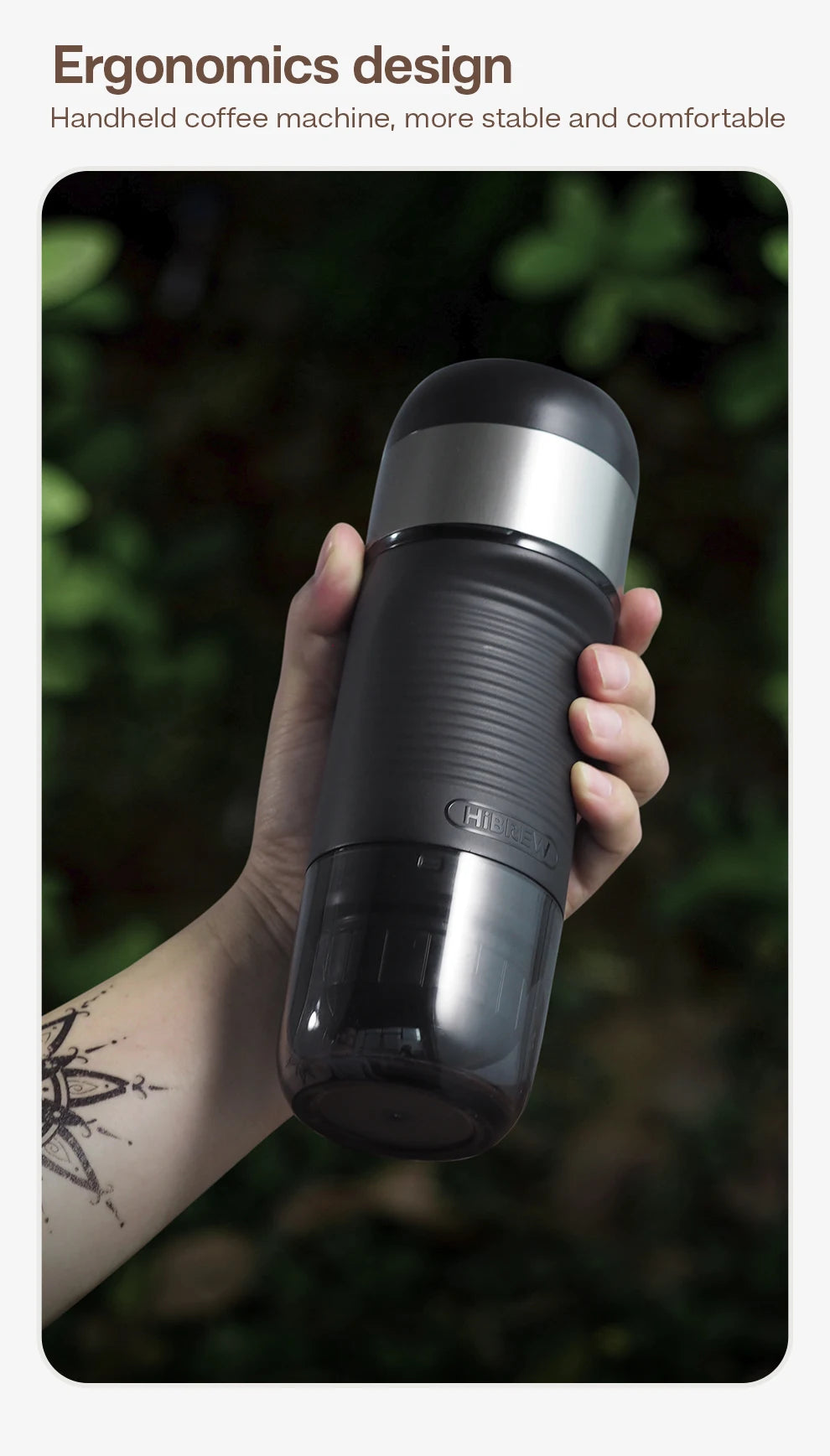 BrewGo Elite – Portable Espresso Maker for Car & Home