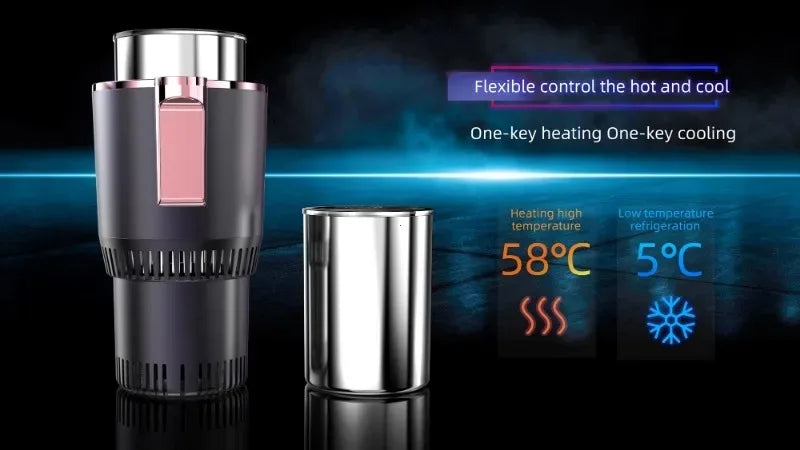 ThermoCruise Duo – Rapid Heat & Cool Mug for Car, Home & Office