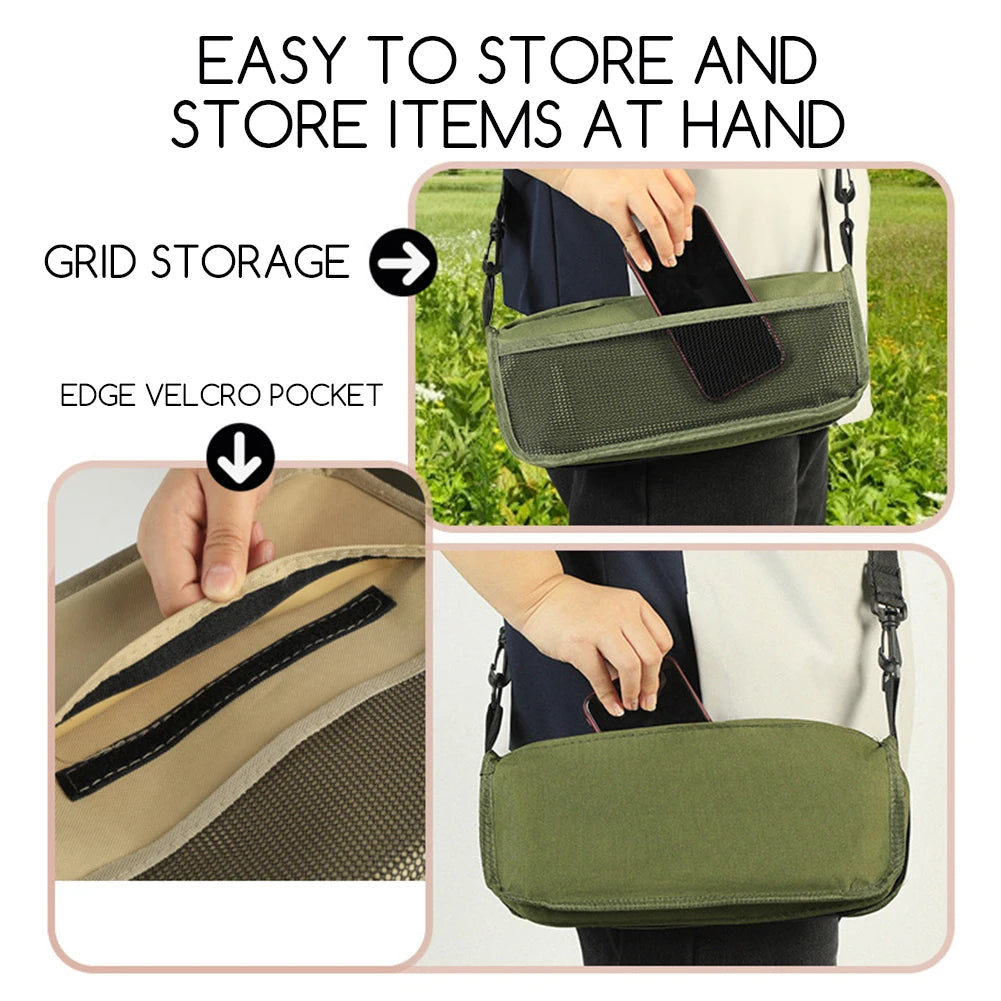 PackMate™ Folding Backpack Stool – Compact Outdoor Seat with Carry Bag