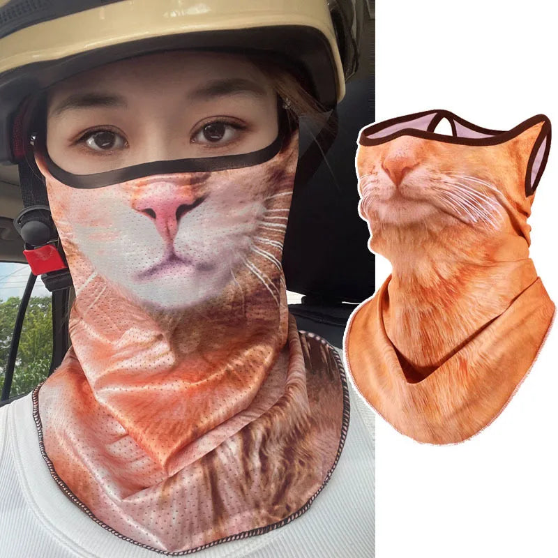 SunShield Cat 3D – Quick-Dry Face & Neck Cover