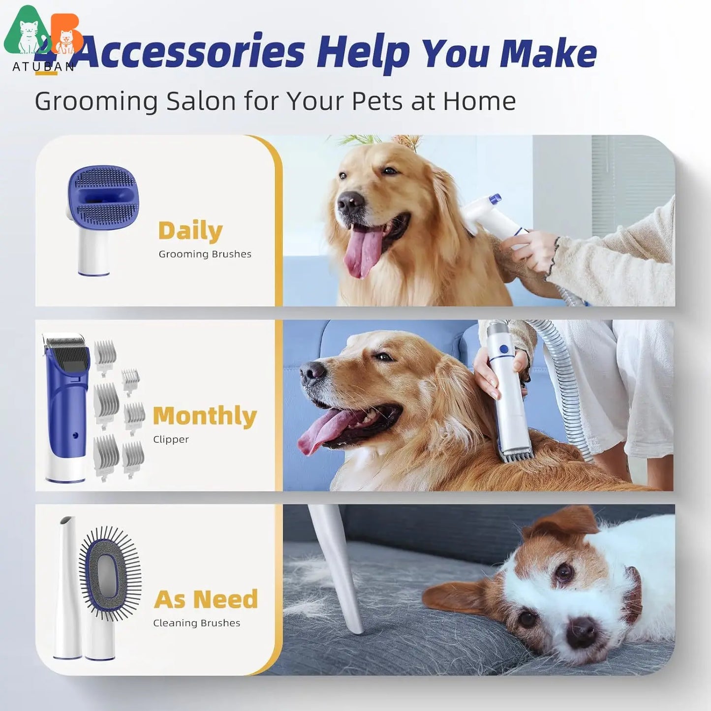 ShedMaster 15,000Pa Pet Grooming Vacuum – 2L Large Capacity