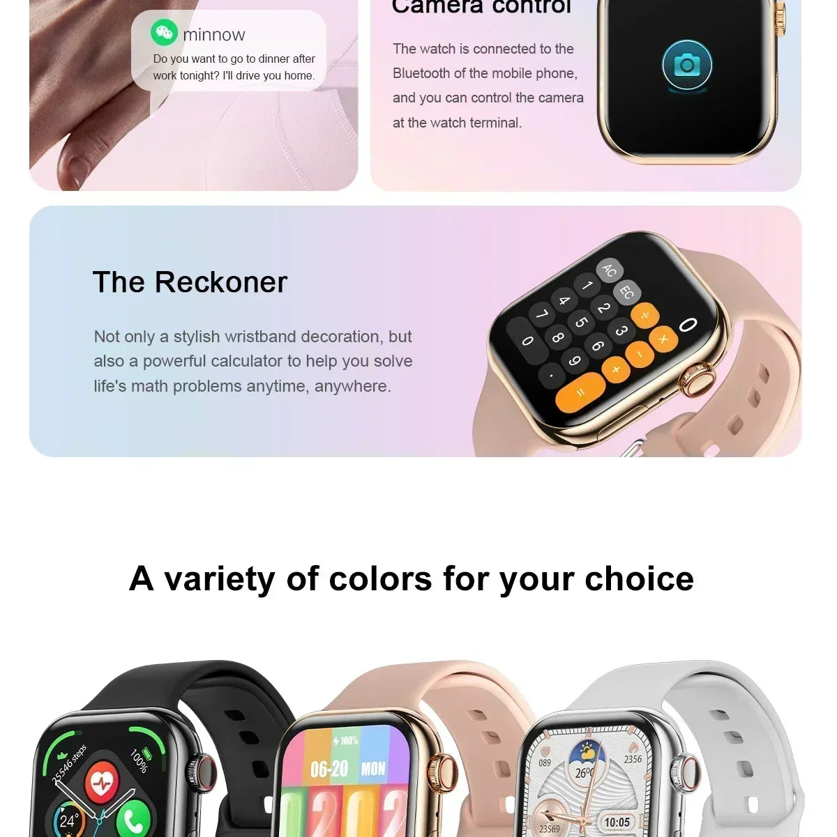2025 Series 10 AquaLink GPS Smartwatch – NFC, Waterproof, for iPhone & Android