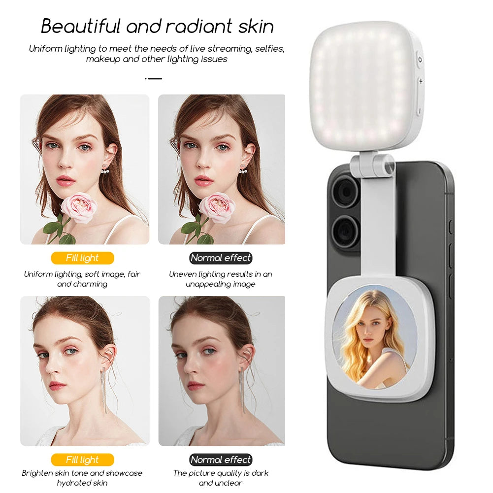 SnapBright™ Magnetic Mirror Fill Light