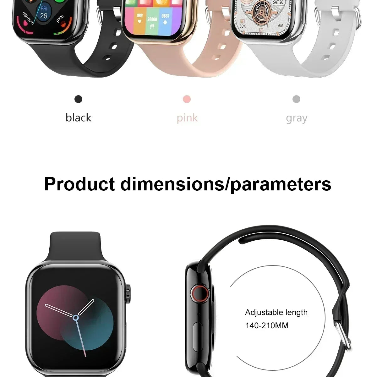 2025 Series 10 AquaLink GPS Smartwatch – NFC, Waterproof, for iPhone & Android