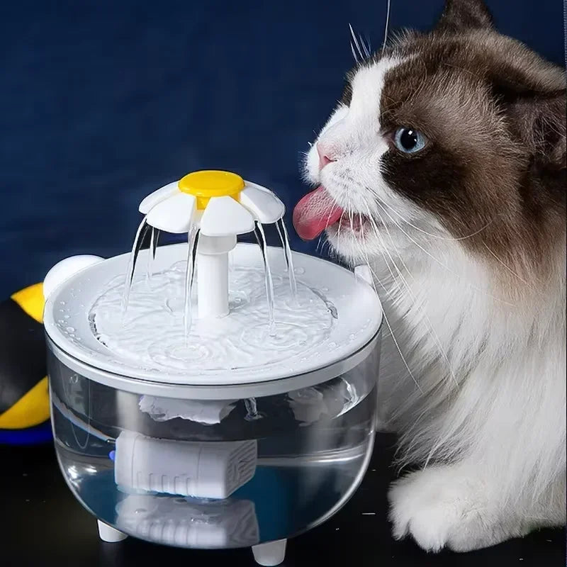 AquaWhisker 1.2L Pet Drinking Fountain – Ultra-Quiet, USB & Filtered