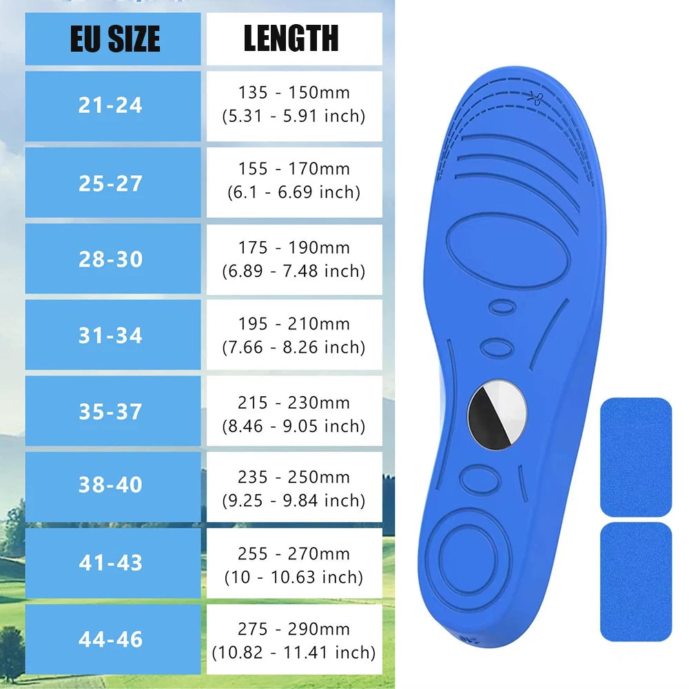 SecureStep AirTag-Compatible Insole – Hidden Tracker Mount