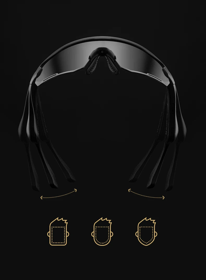 RideTune Pro – Bluetooth Cycling Sunglasses with Polarised UV400 Lenses