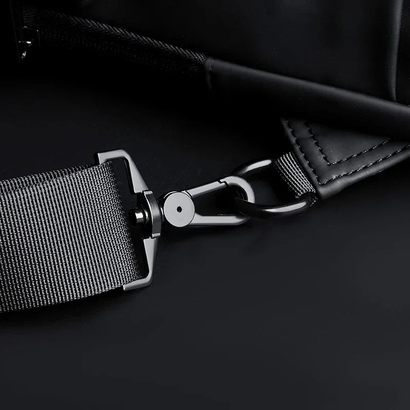 CityShield Luxury Crossbody – Multifunction Chest Bag with USB Port