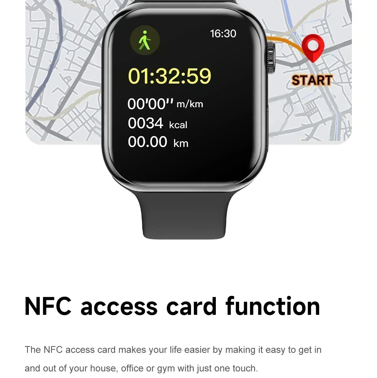 2025 Series 10 AquaLink GPS Smartwatch – NFC, Waterproof, for iPhone & Android