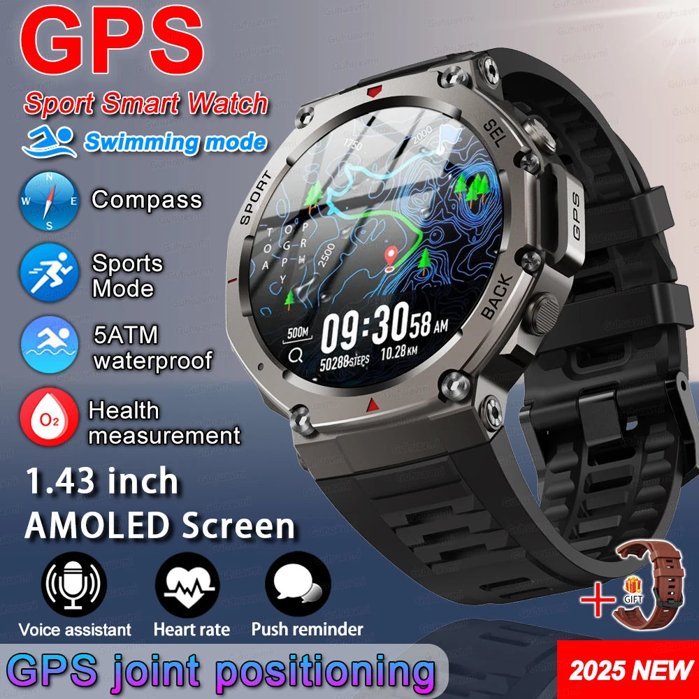 IronPeak Ultra GPS Watch – Military-Style, Dual-Band GNSS, 5 ATM