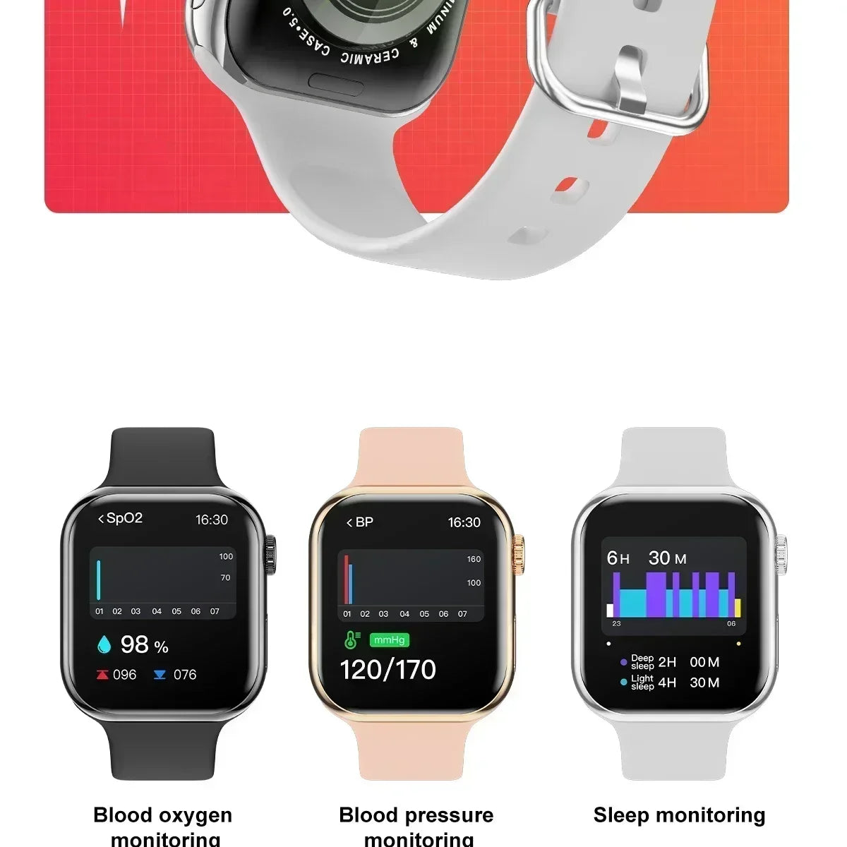 2025 Series 10 AquaLink GPS Smartwatch – NFC, Waterproof, for iPhone & Android