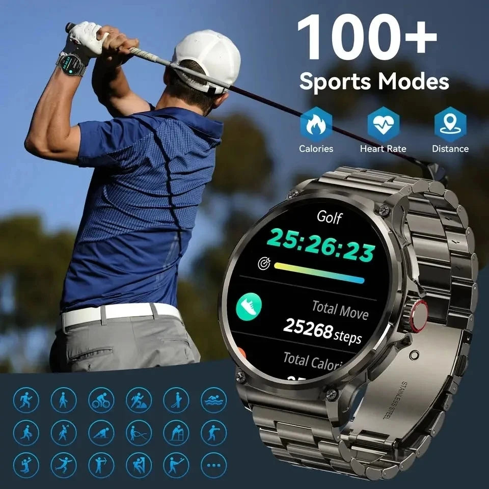 MetroTrack 1.85" GPS Smartwatch – Ultra-HD AMOLED, 710 mAh Battery