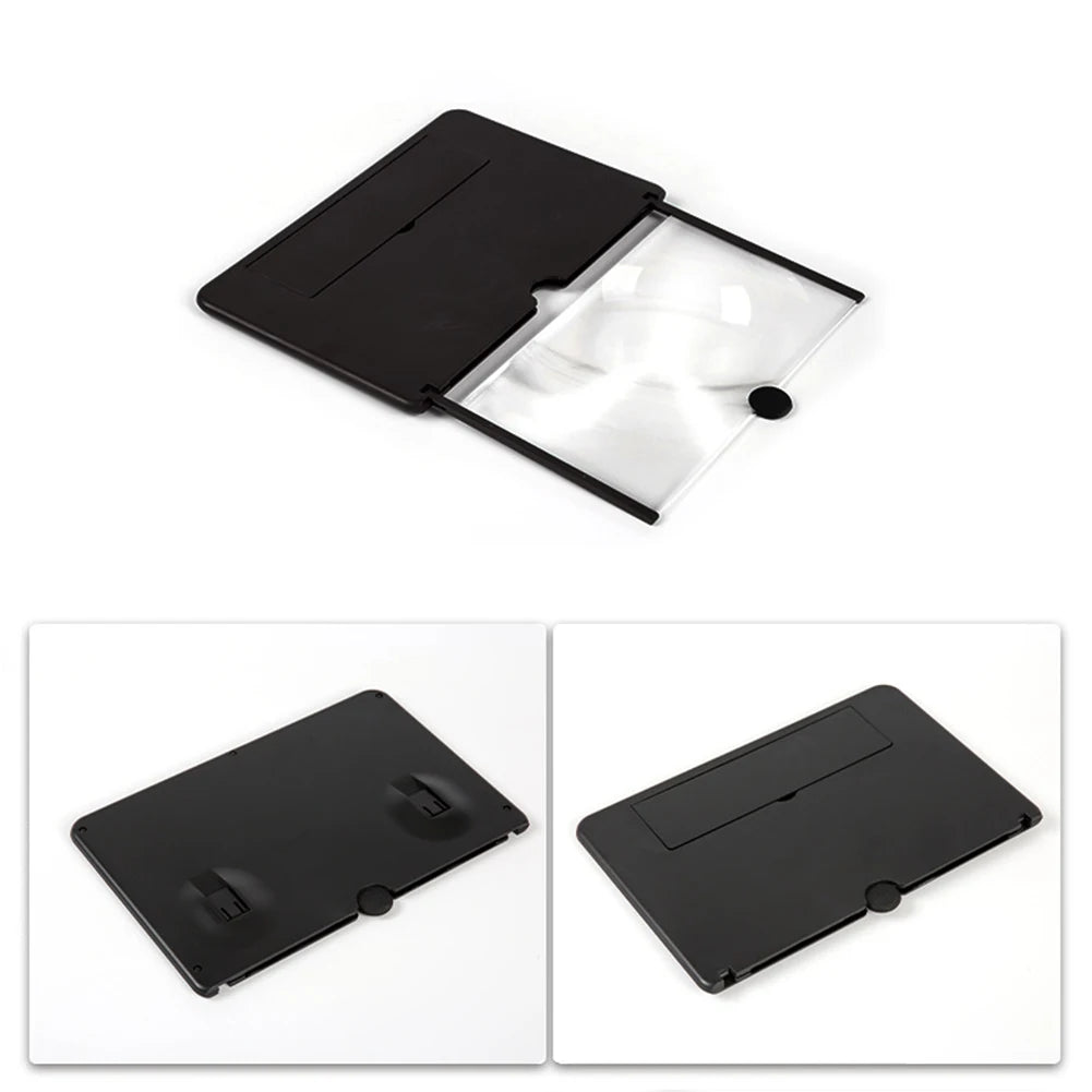 VisionBoost 3D Phone Screen Magnifier – 8/14 Inch Mobile Video Amplifier Stand