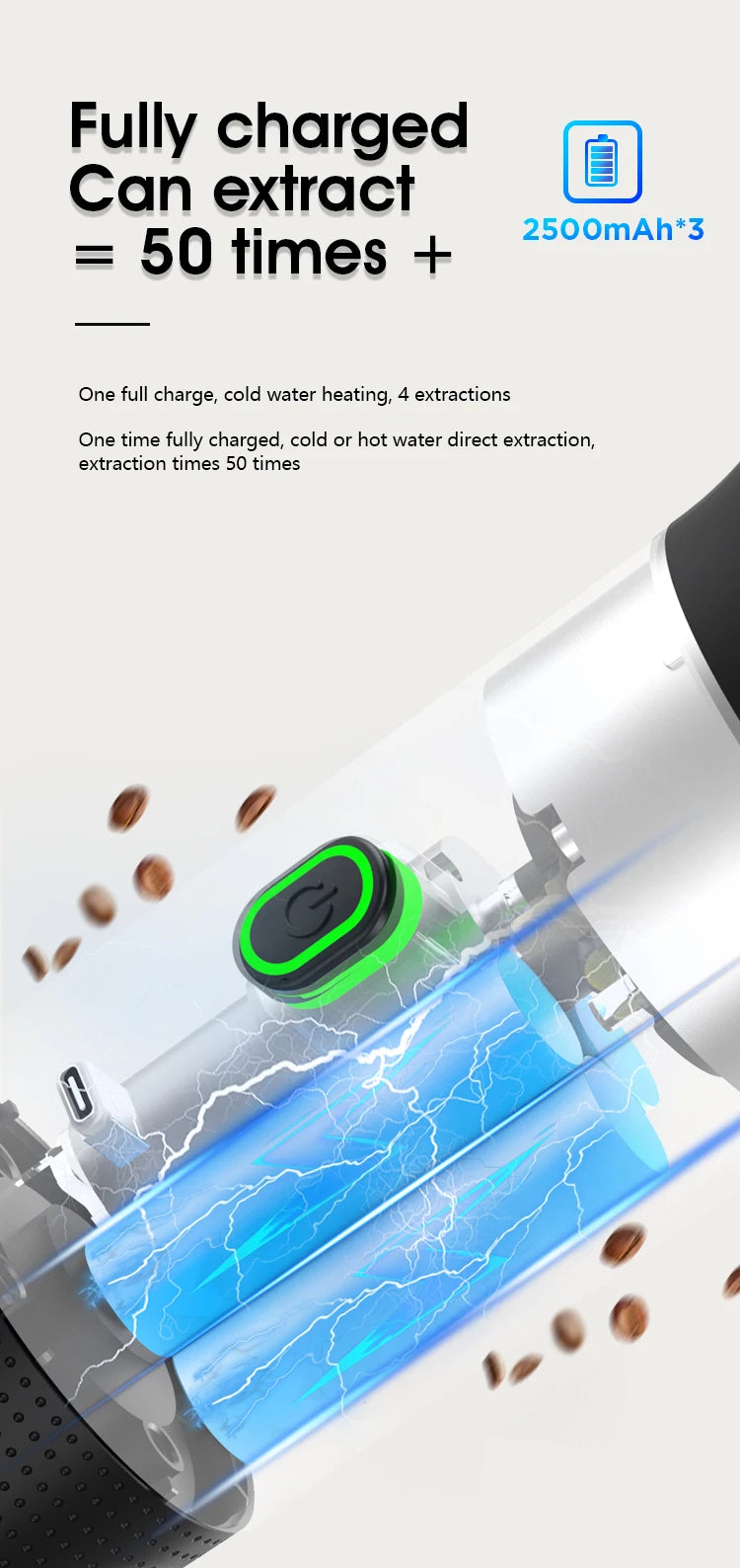 EspressoJet Wireless – Travel Coffee Machine for Capsules & Ground Coffee
