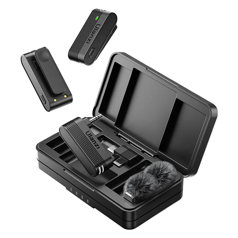 ClearTone Pro Wireless Lavalier Mic – 20M Range for Phone & Camera Recording