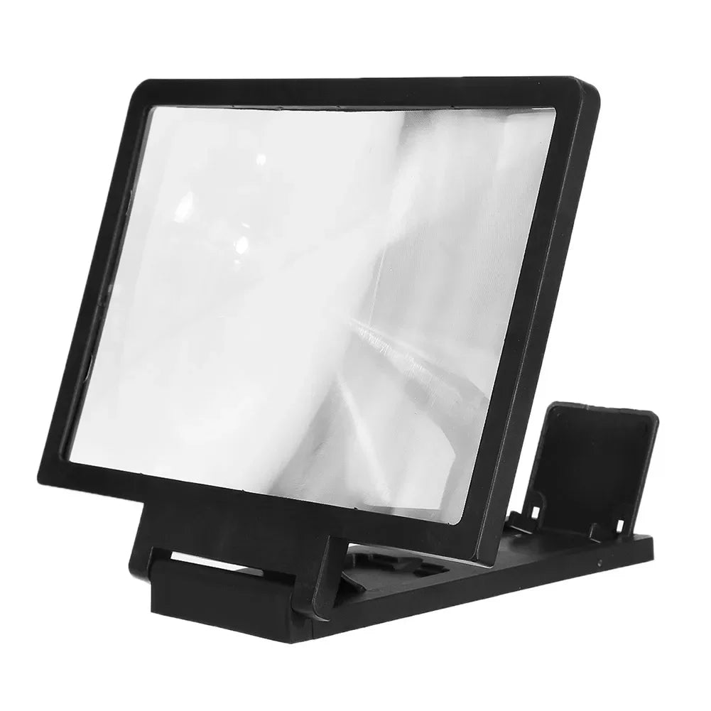 VisionBoost 3D Phone Screen Magnifier – 8/14 Inch Mobile Video Amplifier Stand