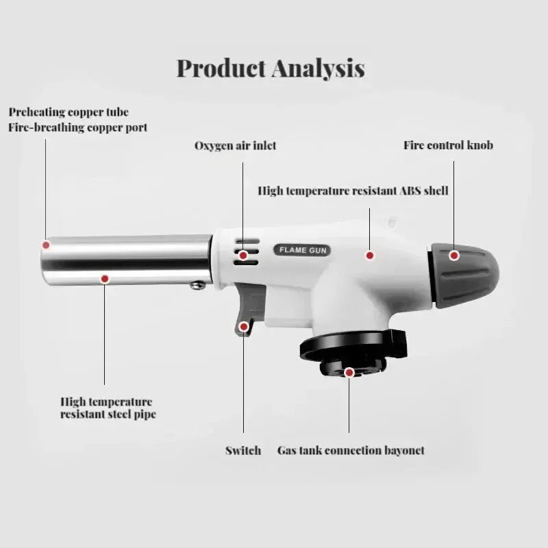 TrailFlame Gas Blow Torch – BBQ, Camping & Cooking