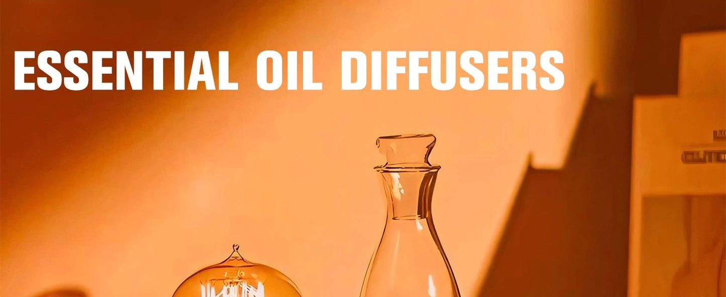 Vintage Glass Essential Oil Diffuser – Ultrasonic Cold Mist