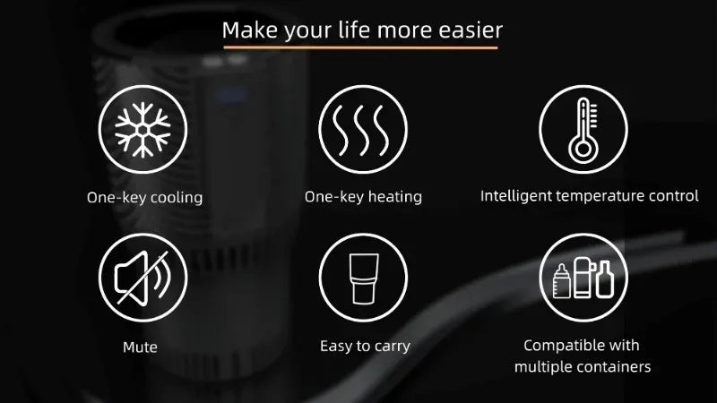 ThermoCruise Duo – Rapid Heat & Cool Mug for Car, Home & Office