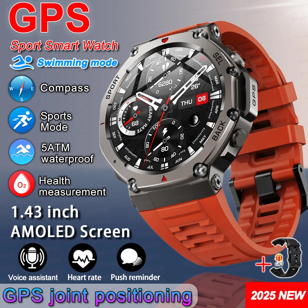 IronPeak Ultra GPS Watch – Military-Style, Dual-Band GNSS, 5 ATM