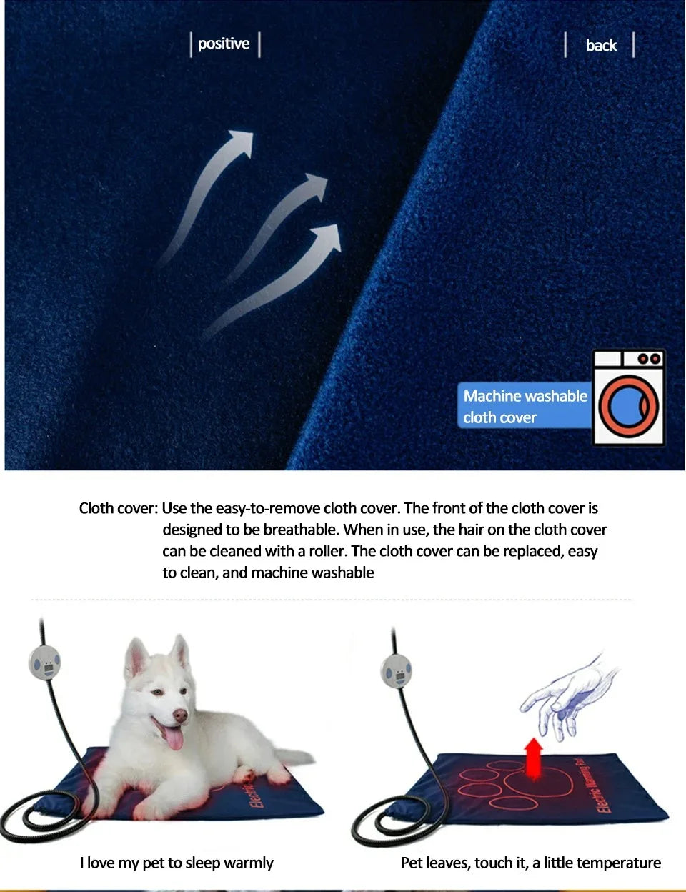 PawHeat Deluxe – Waterproof Electric Pet Heating Blanket