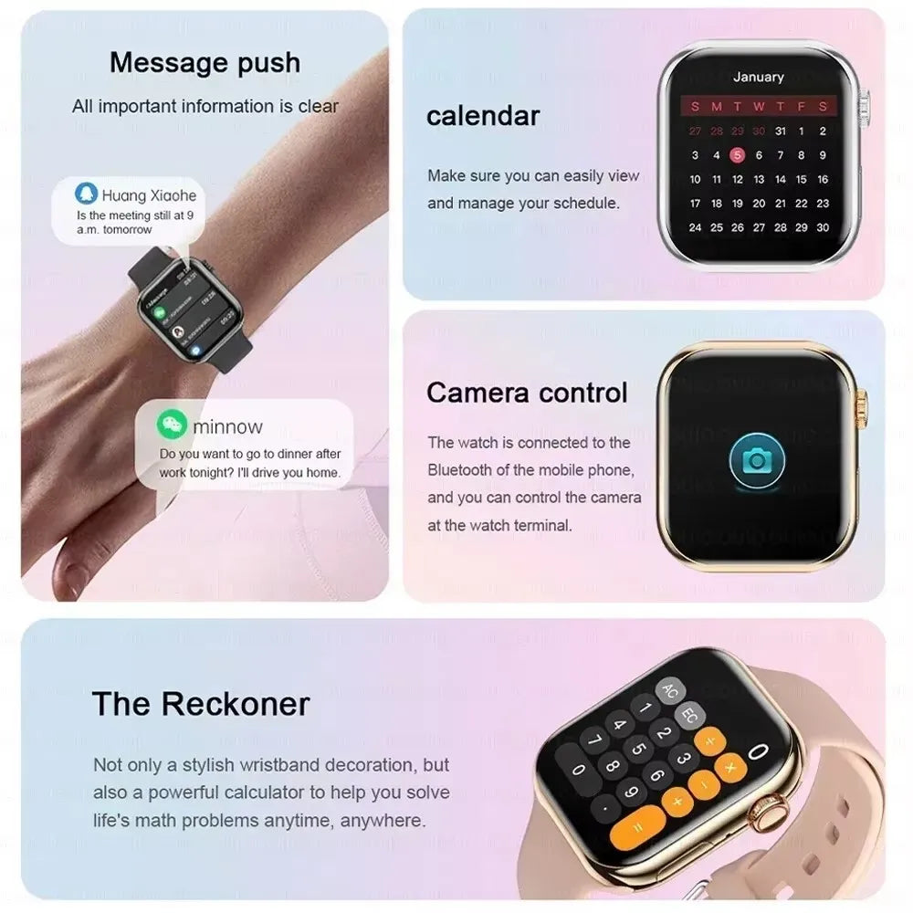 2025 Series 10 AquaLink GPS Smartwatch – NFC, Waterproof, for iPhone & Android