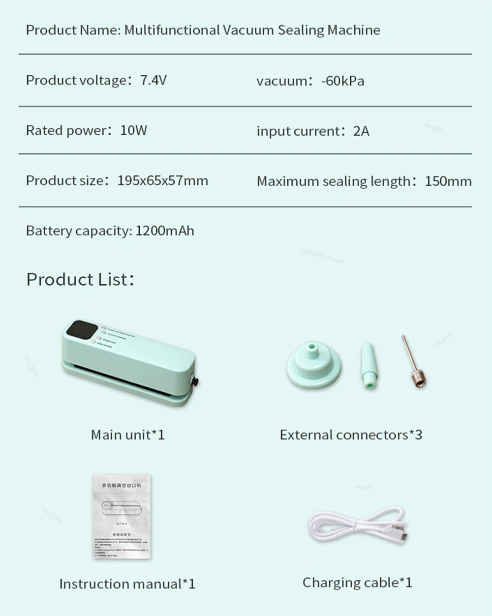 SealMate Portable Vacuum Packaging Machine