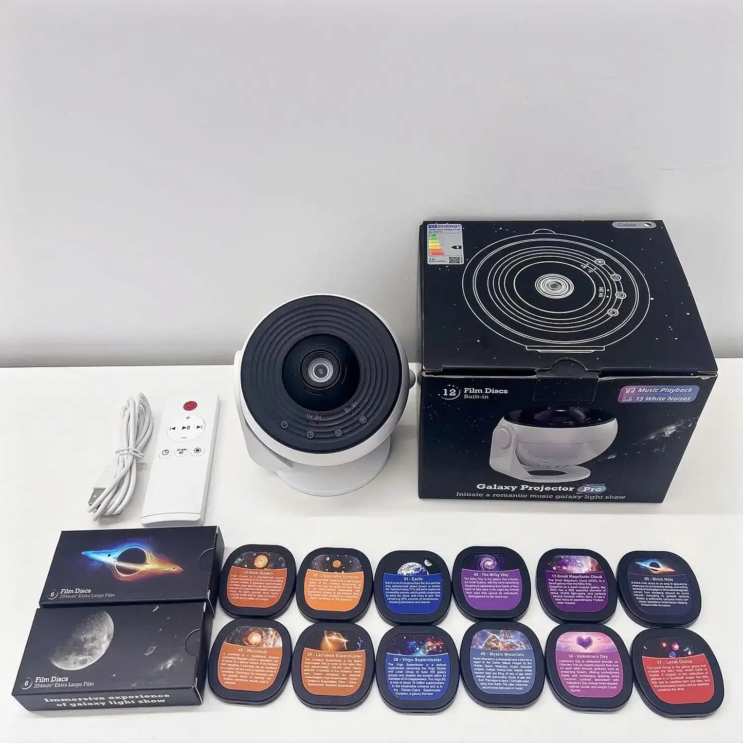 AuroraBeam Galaxy Projector – Bluetooth & Timer