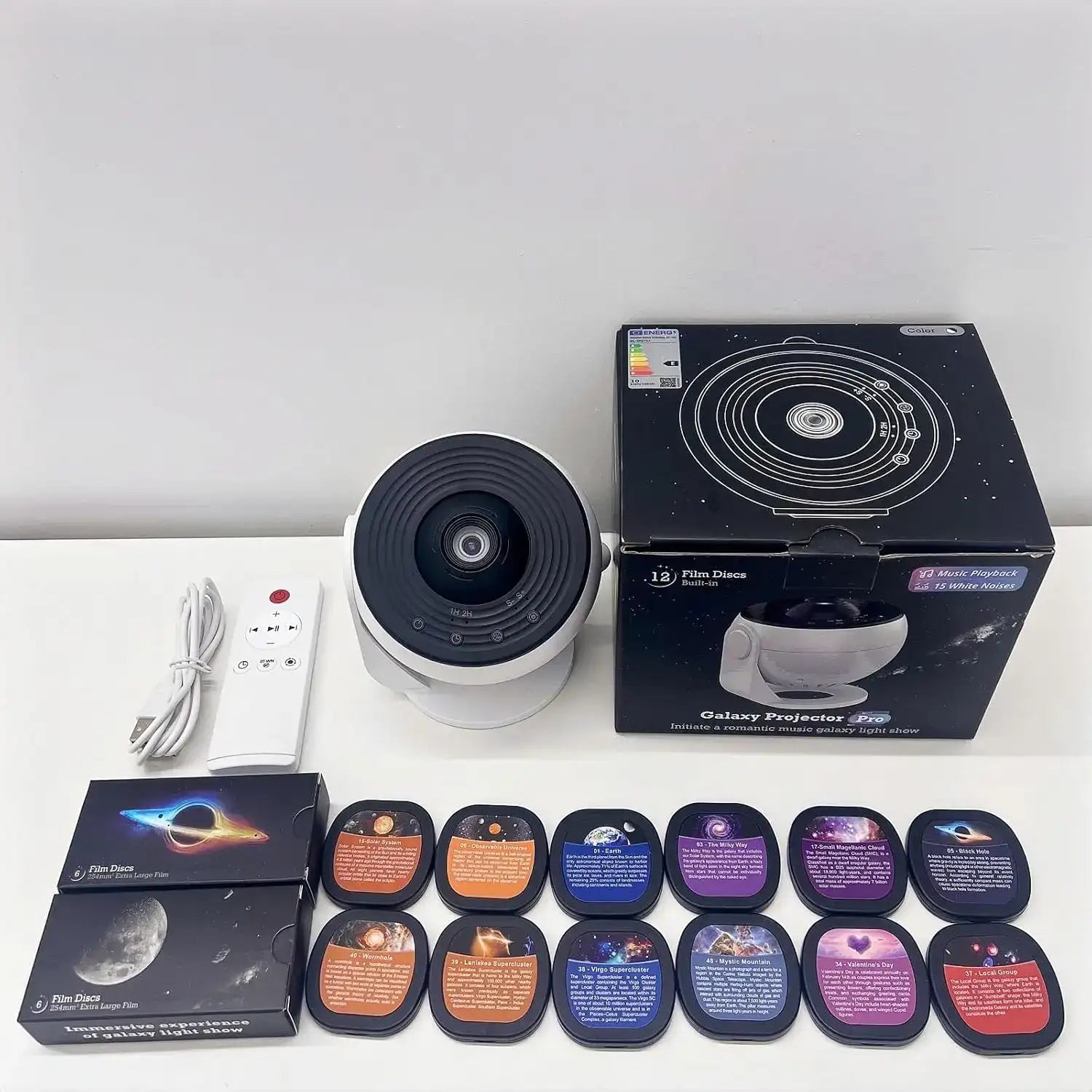 AuroraBeam Galaxy Projector – Bluetooth & Timer