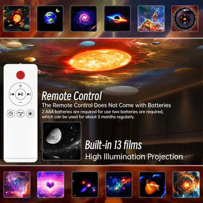 AuroraBeam Galaxy Projector – Bluetooth & Timer