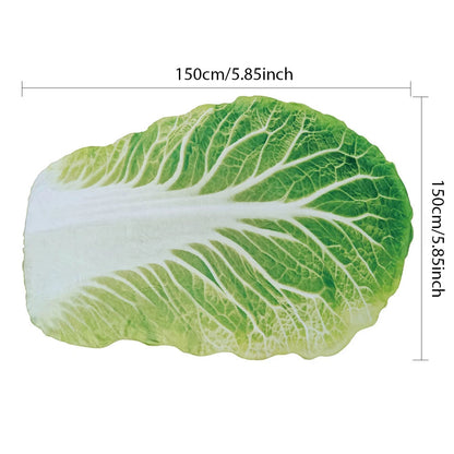 Leafy Layers Cabbage Blanket – Double-Sided Flannel