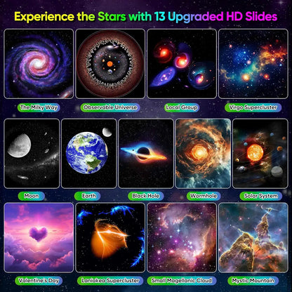 AuroraBeam Galaxy Projector – Bluetooth & Timer