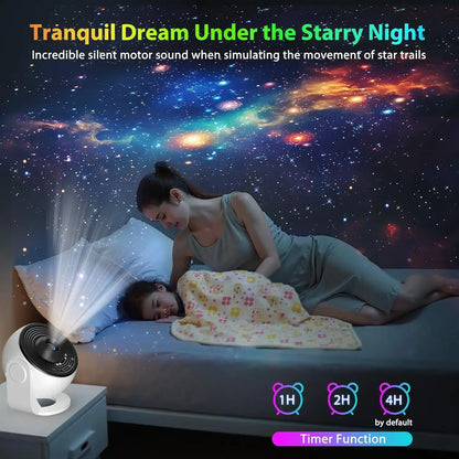 AuroraBeam Galaxy Projector – Bluetooth & Timer