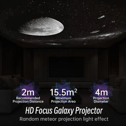 AuroraBeam Galaxy Projector – Bluetooth & Timer
