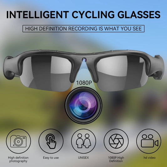 RideCam Vision Pro – Smart WiFi Sports Glasses with 1080P Camera