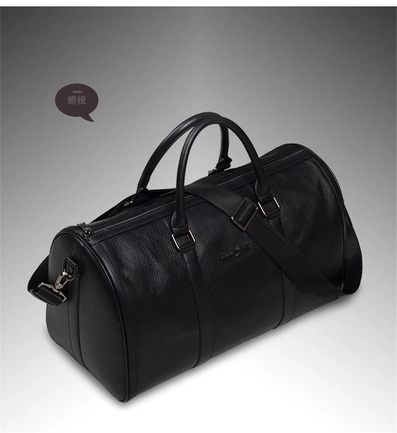 VintageTravel Leather Duffle Bag