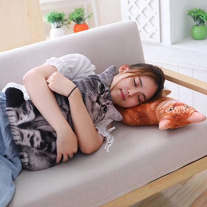 SnugglePaws™ Plush Cat Cushion – Soft Toy & Sofa Decor for Kids