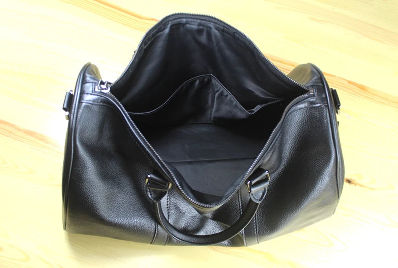 VintageTravel Leather Duffle Bag