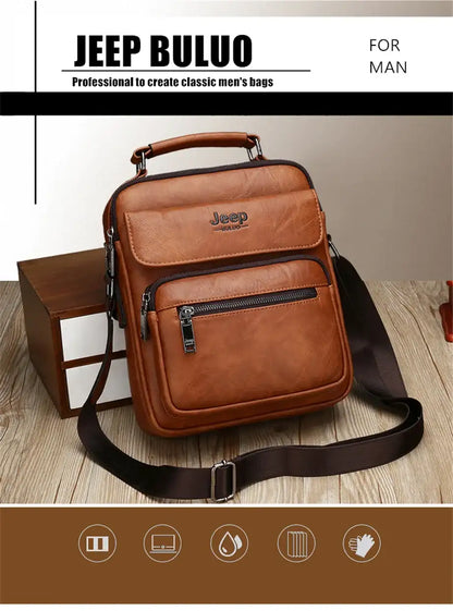 ExecutivePro Leather Crossbody Bag