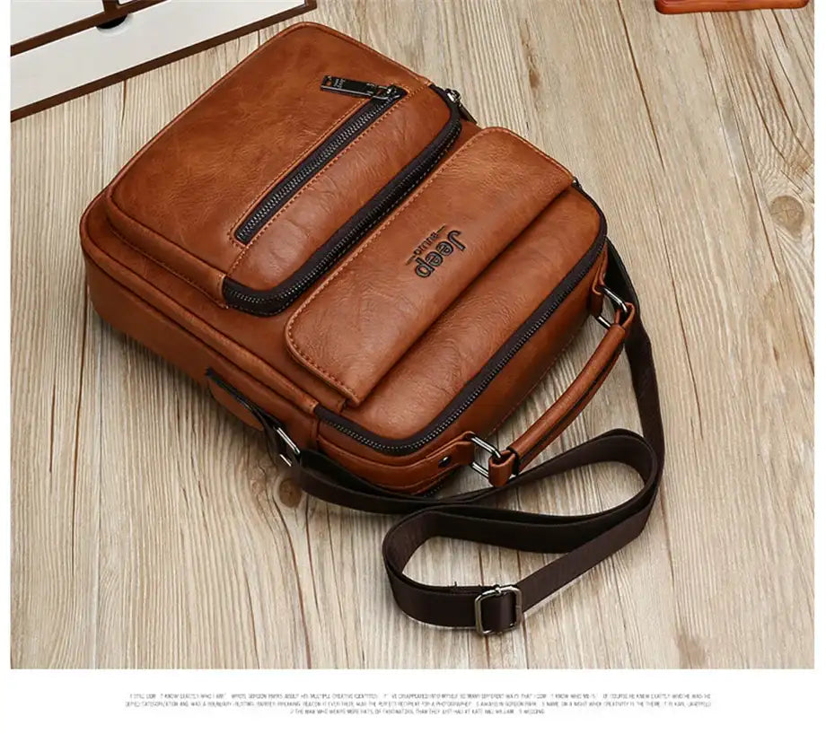 ExecutivePro Leather Crossbody Bag