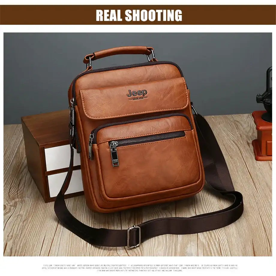 ExecutivePro Leather Crossbody Bag
